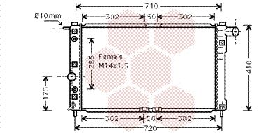 VAN WEZEL Radiators, Motora dzesēšanas sistēma 81002010